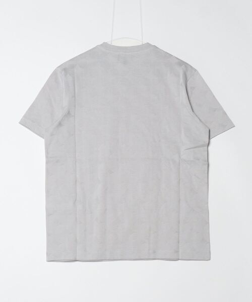 EMPORIO ARMANI（エンポリオアルマーニ）の「【エンポリオ アルマーニ】Tシャツ ジャージー オールオーバージャカードグラフィックデザインモチーフ（Tシャツ/カットソー・メンズ・シルバーグレー/カーキ・LARGE/MEDIUM/SMALL）」の9枚目の写真