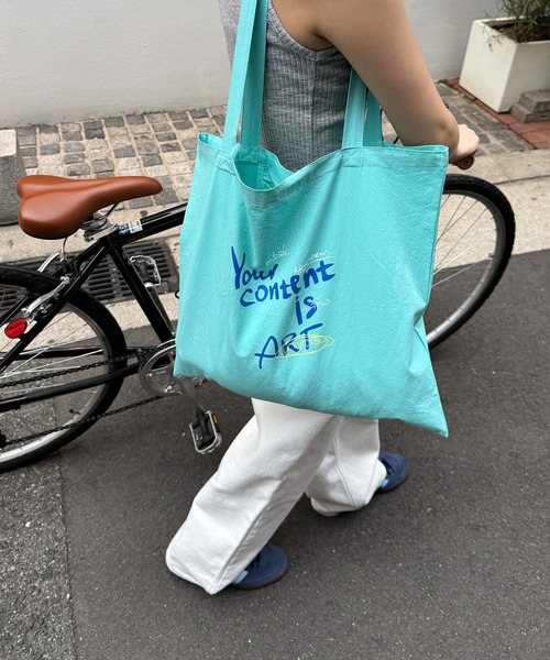 CANAL JEAN（キャナルジーン）の「Lakey Park　Everydayエコバッグ（エコバッグ/サブバッグ・レディース・ミント/イエロー/ライトグリーン/サックスブルー/ネイビー・ONE SIZE）」の9枚目の写真