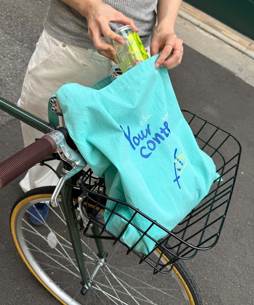 CANAL JEAN（キャナルジーン）の「Lakey Park　Everydayエコバッグ（エコバッグ/サブバッグ・レディース・ミント/イエロー/ライトグリーン/サックスブルー/ネイビー・ONE SIZE）」の10枚目の写真