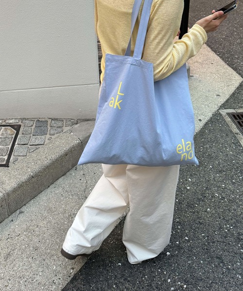 CANAL JEAN（キャナルジーン）の「Lakey Park　Everydayエコバッグ（エコバッグ/サブバッグ・レディース・ミント/イエロー/ライトグリーン/サックスブルー/ネイビー・ONE SIZE）」の13枚目の写真