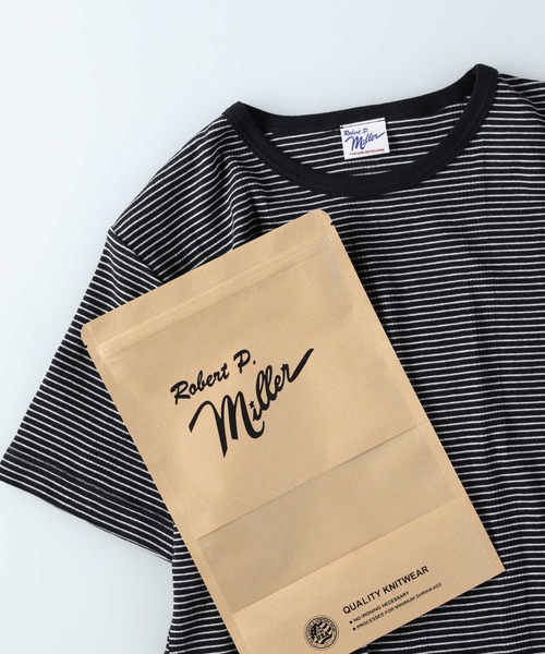 MILLER(ミラー)の「【Miller】パネルリブ Tシャツ(Tシャツ/カットソー・メンズ・ブラック×ホワイト/グレー/ホワイト×ブラック・M/L/XL)」の2枚目の写真