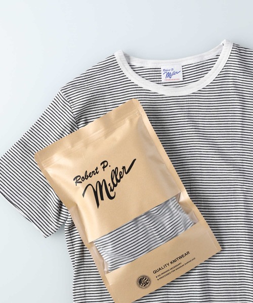 MILLER(ミラー)の「【Miller】パネルリブ Tシャツ(Tシャツ/カットソー・メンズ・ブラック×ホワイト/グレー/ホワイト×ブラック・M/L/XL)」の3枚目の写真
