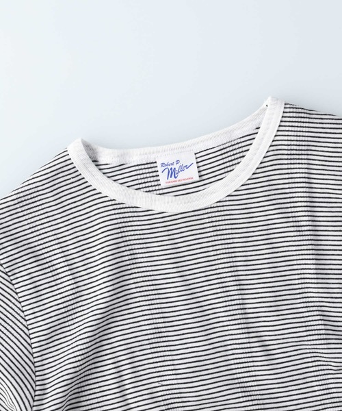 MILLER(ミラー)の「【Miller】パネルリブ Tシャツ(Tシャツ/カットソー・メンズ・ブラック×ホワイト/グレー/ホワイト×ブラック・M/L/XL)」の9枚目の写真