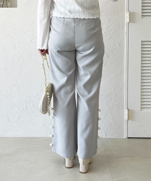 apres jour(アプレジュール)の「リボンベルトフレアパンツ【ZOZOTOWN限定アイテム】(その他パンツ・レディース・ネイビー/サックスブルー/ブラック・SMALL/X-LARGE/MEDIUM)」の5枚目の写真