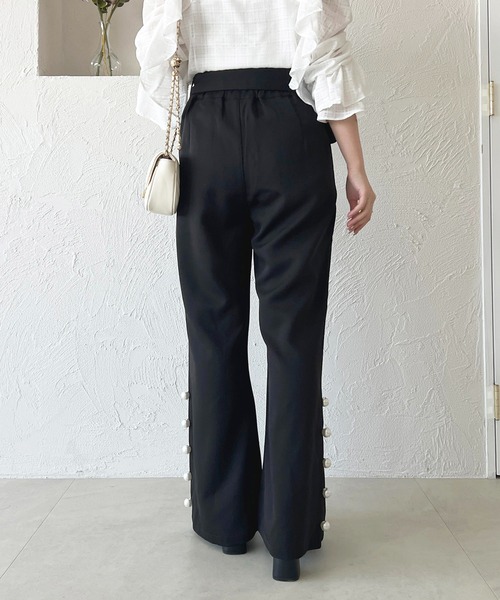 apres jour(アプレジュール)の「リボンベルトフレアパンツ【ZOZOTOWN限定アイテム】(その他パンツ・レディース・ネイビー/サックスブルー/ブラック・SMALL/X-LARGE/MEDIUM)」の18枚目の写真