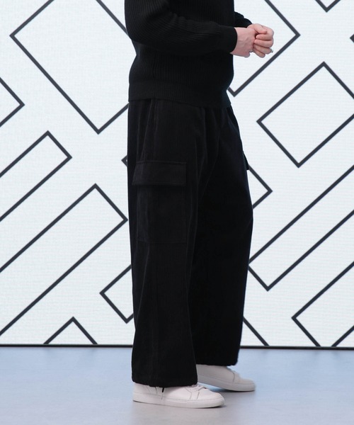 Apo(s)ture(アポスチャー)の「LUCAS-002/6wコーデュロイカーゴパンツ(カーゴパンツ・メンズ・ブラック/ブラウン/グリーン/ベージュ・XS/S/M/L/XL)」の12枚目の写真