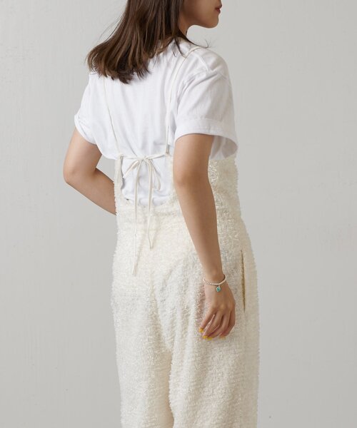 Lui's（ルイス）の「【全骨格◎/細見え】カットジャガードサロペット（その他パンツ・レディース・アイボリー/ブラック・FREE）」の13枚目の写真