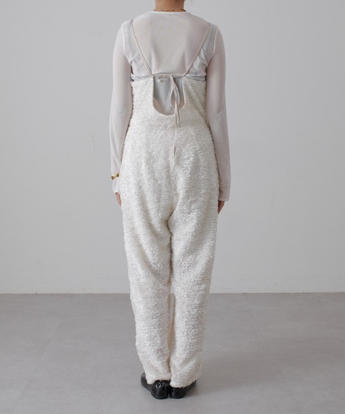 Lui's（ルイス）の「【全骨格◎/細見え】カットジャガードサロペット（その他パンツ・レディース・アイボリー/ブラック・FREE）」の17枚目の写真