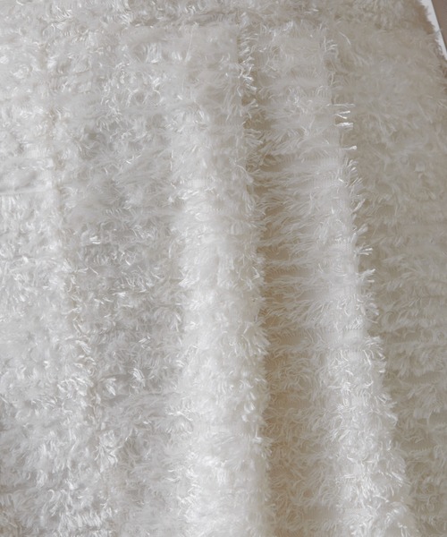 Lui's（ルイス）の「【全骨格◎/細見え】カットジャガードサロペット（その他パンツ・レディース・アイボリー/ブラック・FREE）」の9枚目の写真