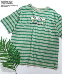 PEANUTS（ピーナッツ）の「【親子お揃い可能】PEANUTS コラボ半袖Tシャツ（オトナ）（Tシャツ/カットソー・メンズ）」