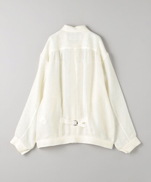 JANE SMITH / JOHN SMITH（ジェーンスミスジョンスミス）の「＜JANE SMITH＞リネンメッシュ トラッカージャケット（その他アウター・レディース・オフホワイト・S）」の2枚目の写真