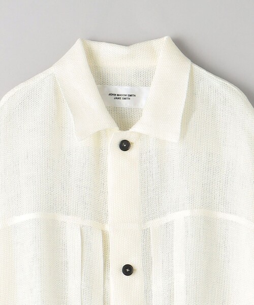 JANE SMITH / JOHN SMITH（ジェーンスミスジョンスミス）の「＜JANE SMITH＞リネンメッシュ トラッカージャケット（その他アウター・レディース・オフホワイト・S）」の3枚目の写真
