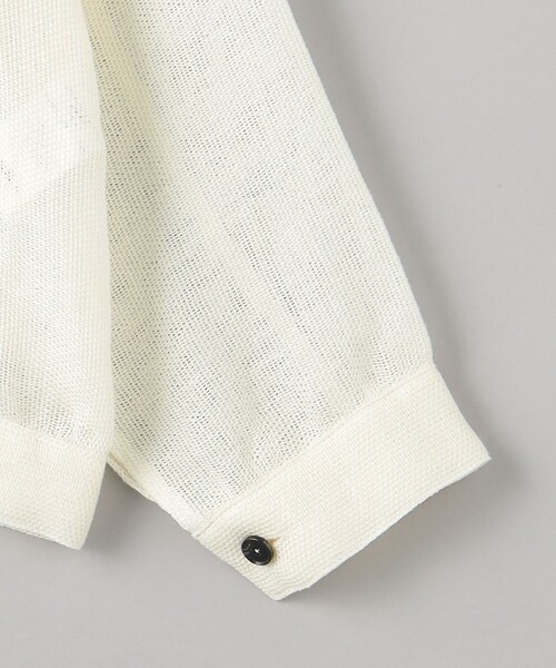JANE SMITH / JOHN SMITH（ジェーンスミスジョンスミス）の「＜JANE SMITH＞リネンメッシュ トラッカージャケット（その他アウター・レディース・オフホワイト・S）」の4枚目の写真