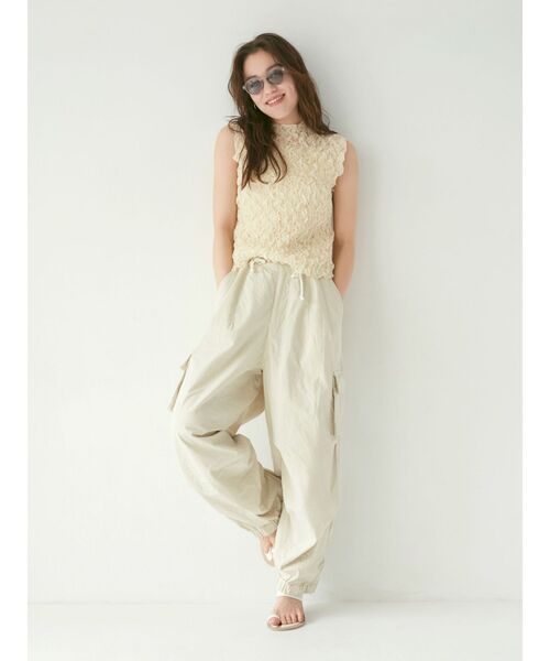 Ungrid（アングリッド）の「ジャガードノースリブラウス（シャツ/ブラウス・レディース・ブラック/アイボリー・FREE）」の14枚目の写真