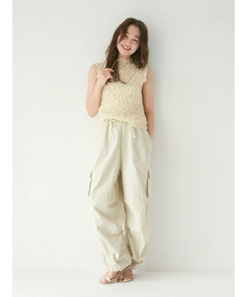 Ungrid（アングリッド）の「ジャガードノースリブラウス（シャツ/ブラウス・レディース・ブラック/アイボリー・FREE）」の15枚目の写真