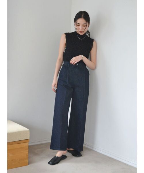 Ungrid（アングリッド）の「ジャガードノースリブラウス（シャツ/ブラウス・レディース・ブラック/アイボリー・FREE）」の20枚目の写真