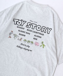 Disney PIXAR/ディズニー ピクサー トイ・ストーリー イラスト バックプリント 半袖Tシャツ レディース メンズ