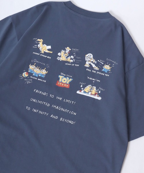 Disney(ディズニー)の「Disney PIXAR/ディズニー ピクサー トイ・ストーリー イラスト バックプリント 半袖Tシャツ レディース メンズ(Tシャツ/カットソー・レディース・ホワイト系その他/オートミール/ホワイト/スミクロ/ブラック系その他/ブルーグレー・LL/L/M)」の5枚目の写真