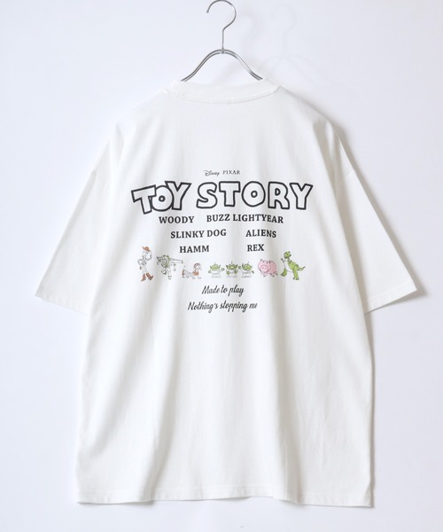 Disney(ディズニー)の「Disney PIXAR/ディズニー ピクサー トイ・ストーリー イラスト バックプリント 半袖Tシャツ レディース メンズ(Tシャツ/カットソー・レディース・ホワイト系その他/オートミール/ホワイト/スミクロ/ブラック系その他/ブルーグレー・LL/L/M)」の7枚目の写真