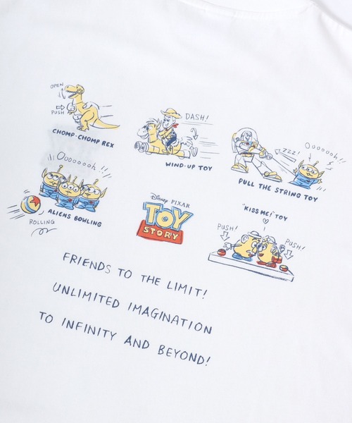 Disney(ディズニー)の「Disney PIXAR/ディズニー ピクサー トイ・ストーリー イラスト バックプリント 半袖Tシャツ レディース メンズ(Tシャツ/カットソー・レディース・ホワイト系その他/オートミール/ホワイト/スミクロ/ブラック系その他/ブルーグレー・LL/L/M)」の16枚目の写真