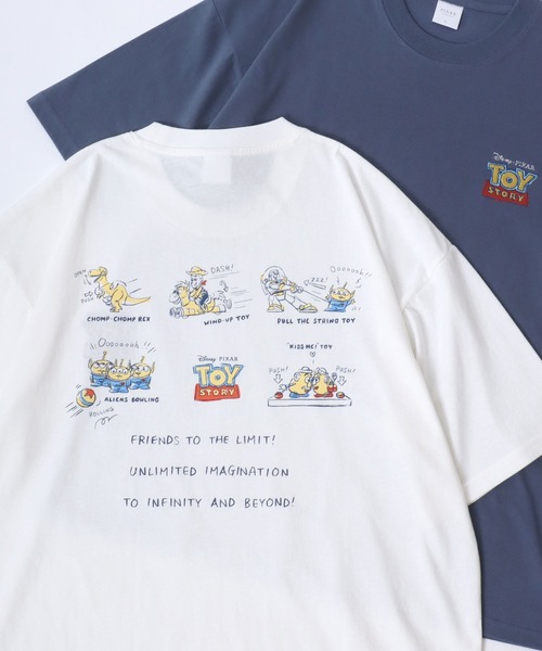 Disney(ディズニー)の「Disney PIXAR/ディズニー ピクサー トイ・ストーリー イラスト バックプリント 半袖Tシャツ レディース メンズ(Tシャツ/カットソー・レディース・ホワイト系その他/オートミール/ホワイト/スミクロ/ブラック系その他/ブルーグレー・LL/L/M)」の19枚目の写真