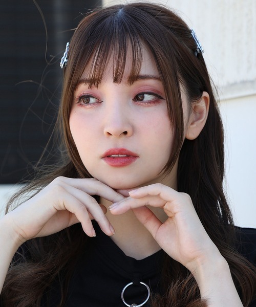 SPINNS（スピンズ）の「【2個セット】クロスカラーヘアクリップ（バレッタ/ヘアクリップ・レディース・ブラック・ONESIZE）」の6枚目の写真