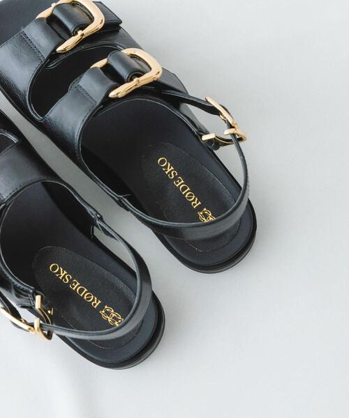 RODE SKO（ロデスコ）の「ダブルベルテッドサンダル（サンダル・レディース・ライトグレー/ブラック・36/38/37）」の3枚目の写真