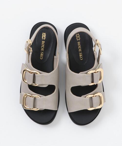 RODE SKO（ロデスコ）の「ダブルベルテッドサンダル（サンダル・レディース・ライトグレー/ブラック・36/38/37）」の9枚目の写真