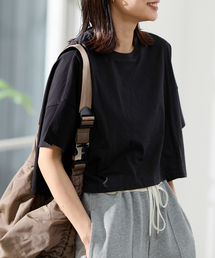 JOURNAL STANDARD（ジャーナルスタンダード）の「【＆FUNCTION】クロップドオーバーTシャツ（Tシャツ/カットソー）」