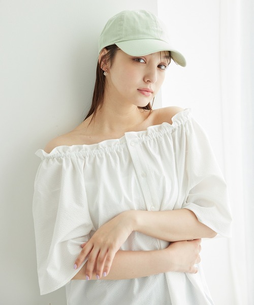 ROPE' PICNIC(ロペピクニック)の「サッカーオフショルブラウス/2WAY(シャツ/ブラウス・レディース・ブラック/サックスブルー/ホワイト・38)」の13枚目の写真