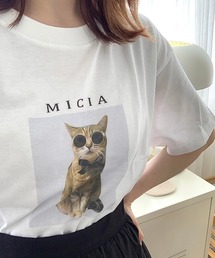CATプリント半袖Ｔシャツ