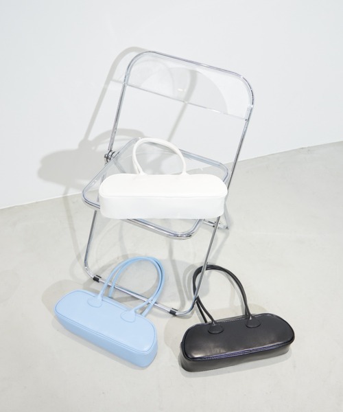 Shelly island（シェリーアイランド）の「プアッファーボストンバッグ（ボストンバッグ・レディース・ホワイト/ブラック/ブルー・FREE）」の11枚目の写真