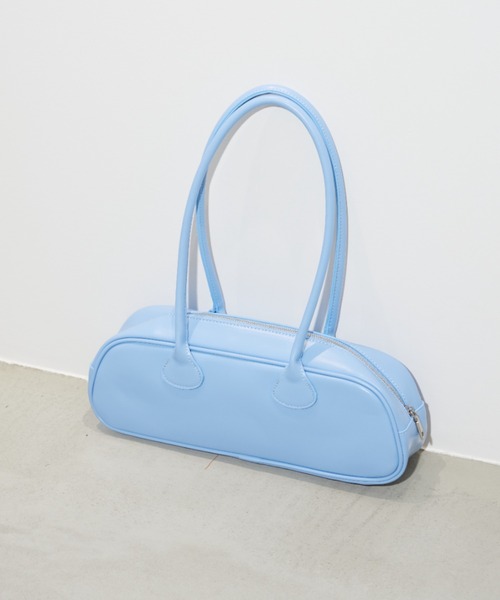 Shelly island（シェリーアイランド）の「プアッファーボストンバッグ（ボストンバッグ・レディース・ホワイト/ブラック/ブルー・FREE）」の12枚目の写真