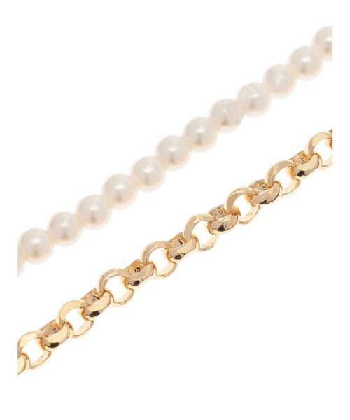 EVRIS（エヴリス）の「PEARL CHAIN SUNNYMOTIFネックレス（ネックレス・レディース・ゴールド/シルバー・FREE）」の5枚目の写真