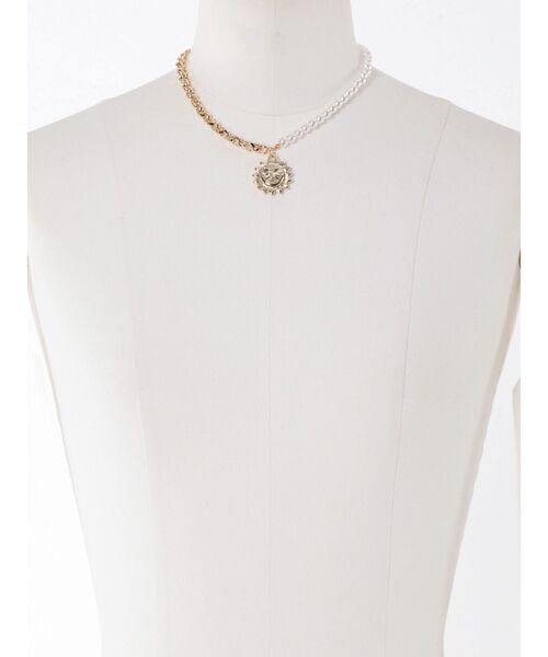 EVRIS（エヴリス）の「PEARL CHAIN SUNNYMOTIFネックレス（ネックレス・レディース・ゴールド/シルバー・FREE）」の7枚目の写真