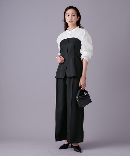 UR'S（ユアーズ）の「ウエストシェイプキャミソールビスチェ（キャミソール・レディース・アイボリー/ブラック/チャコール/キャメル・L/S/M）」の17枚目の写真