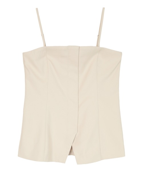 UR'S（ユアーズ）の「ウエストシェイプキャミソールビスチェ（キャミソール・レディース・アイボリー/ブラック/チャコール/キャメル・L/S/M）」の14枚目の写真