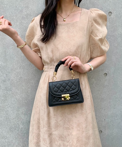 Teem Store(チームストア)の「2WAY ミニショルダー ハンドバッグ(ショルダーバッグ・レディース・ホワイト/ブラック・F)」の9枚目の写真