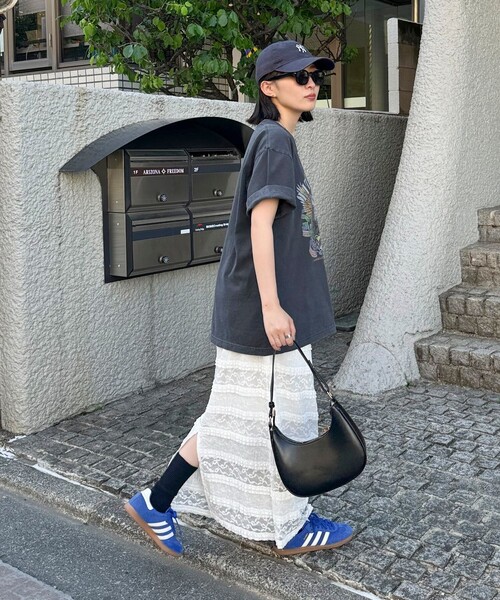 fredy emue(フレディエミュ)の「カットレースナロースカート(スカート・レディース・ライトグレー/オフホワイト/ブラック・38)」の5枚目の写真