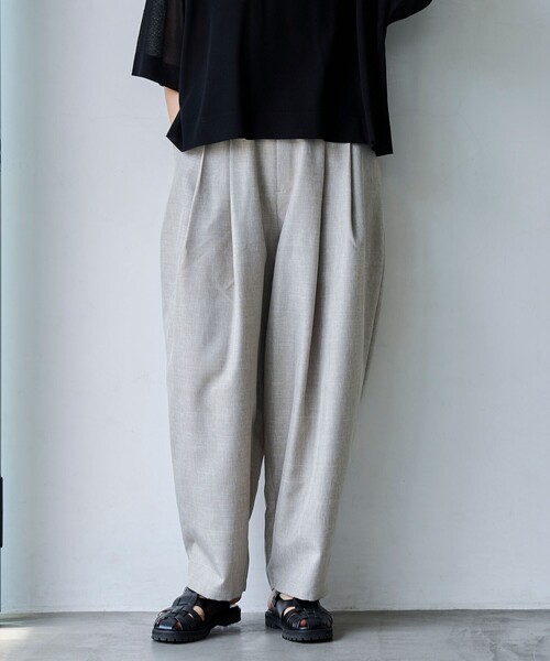 nala Linen like balloon リネンライクバルーンパンツ　ナラ WEB限定】リネンライクバルーンパンツ | DOUDOU(ドゥドゥ