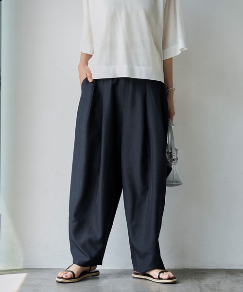 00s~ リネン100% 1タック スラックス バルーンパンツ ドレープ 光沢 楽天市場】≪特別price≫【送料無料】[RASW] ダブルタックバレル