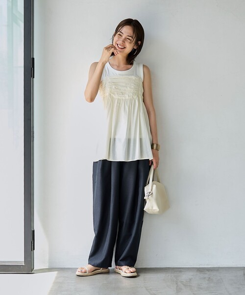 nala Linen like balloon リネンライクバルーンパンツ　ナラ RONEL】リネンライクバルーンパンツ