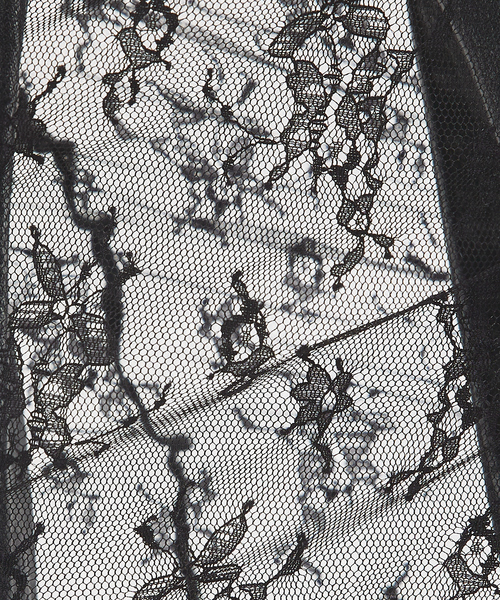 abahouse mavie（アバハウスマヴィ）の「チュールレースレイヤードスカート（スカート・レディース・ホワイト/ブラック・フリー）」の12枚目の写真