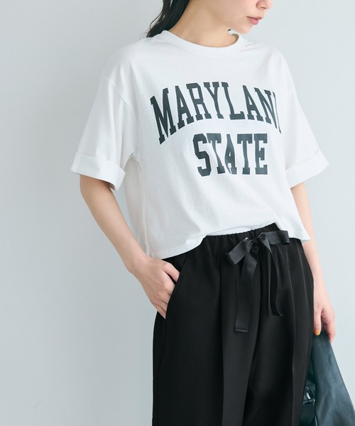 coca（coca）（コカ）の「セットアップ対応 リボンテーパードパンツ（スラックス・レディース・アイボリー/ブラック/ライトブルー/ライトピンク/ネイビー・M/L/S）」の9枚目の写真