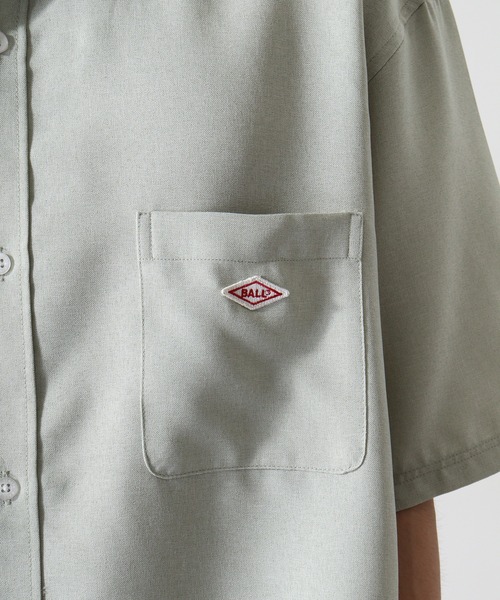 BALL（ボール）の「BALL 麻ライク 半袖 レギュラーカラーシャツ