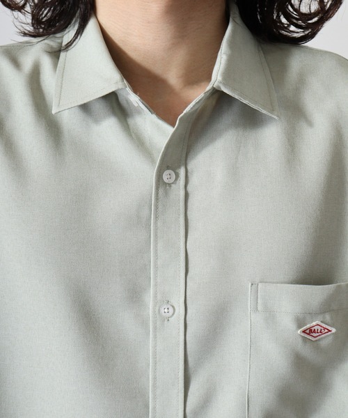 BALL（ボール）の「BALL 麻ライク 半袖 レギュラーカラーシャツ