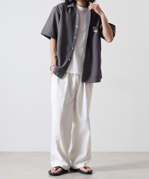 BALL(ボール)の「BALL 麻ライク 半袖 レギュラーカラーシャツ(シャツ/ブラウス・メンズ・ライトグレー/チャコール/ミント・LL/L/M)」の21枚目の写真