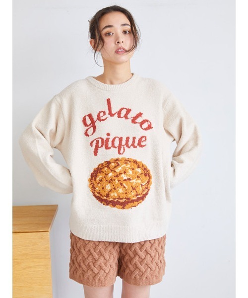 ジェラートピケ　スフレPIE 上下セット gelato pique（ジェラートピケ）の「スフレPIE ジャガードプル