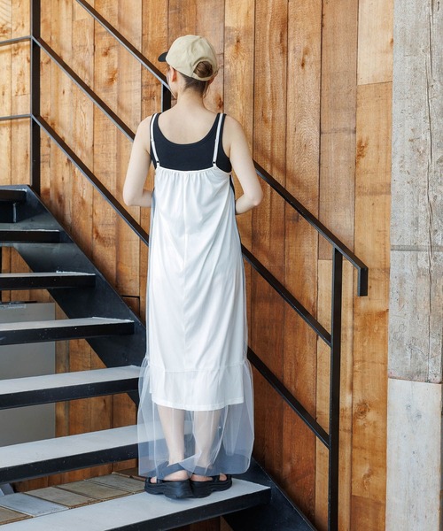 LAKOLE(ラコレ)の「サイドラインチュールワンピース / 129235(ワンピース・レディース・ブラック/オフホワイト/グレー・SMALL/MEDIUM)」の16枚目の写真