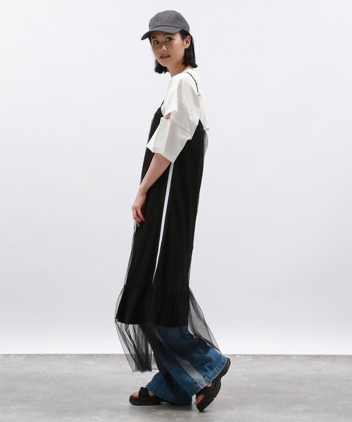 LAKOLE(ラコレ)の「サイドラインチュールワンピース / 129235(ワンピース・レディース・ブラック/オフホワイト/グレー・SMALL/MEDIUM)」の20枚目の写真